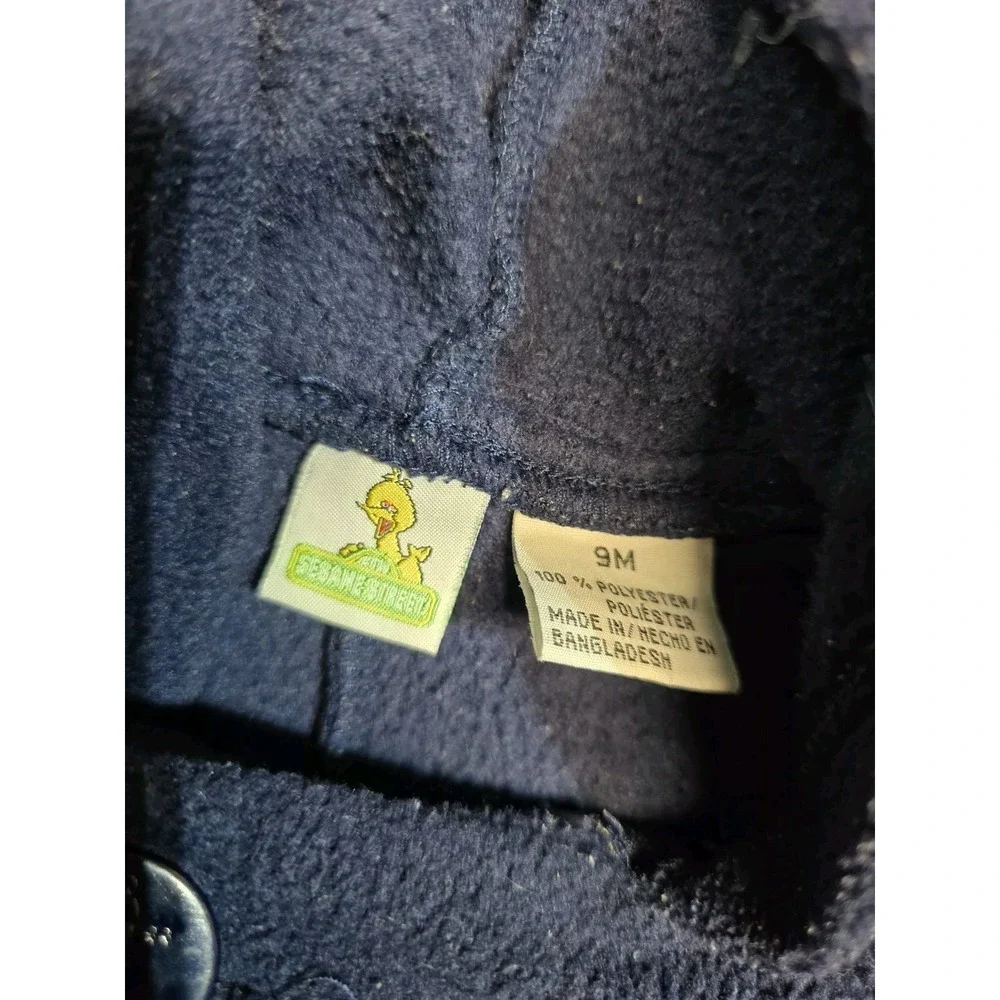 Vintage Sesame Street Baby Boys Fleece Snow Suit  9 Months‎